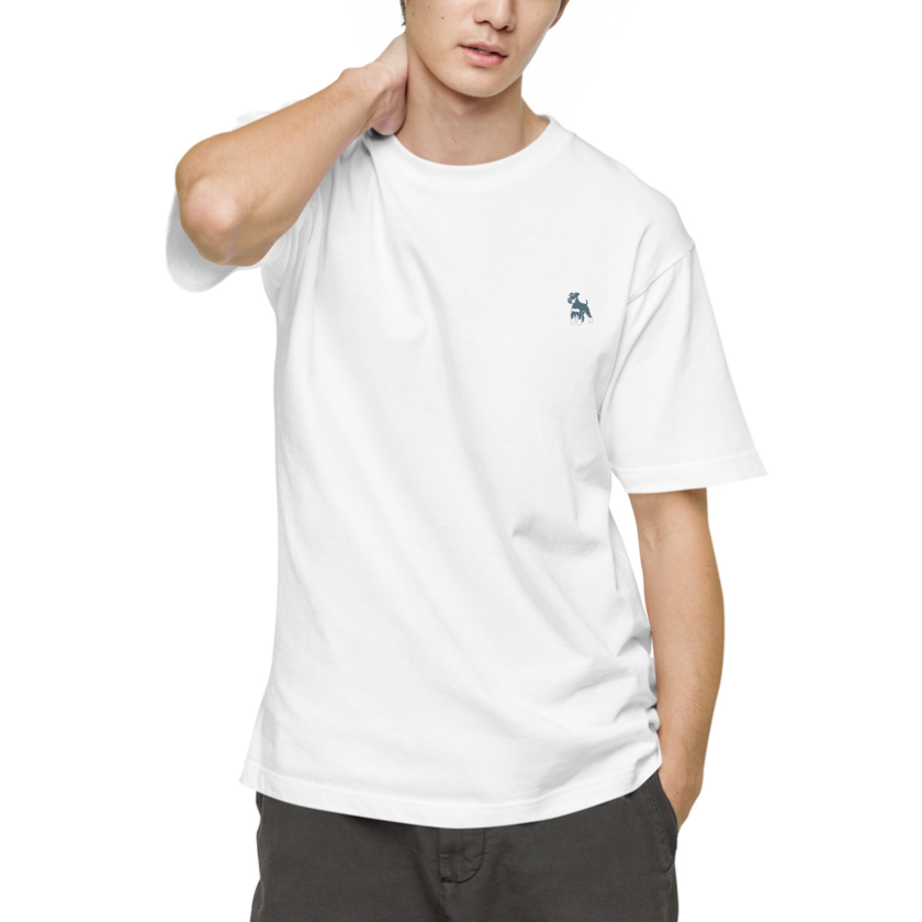 シュナウザーバックロゴデザインTee
