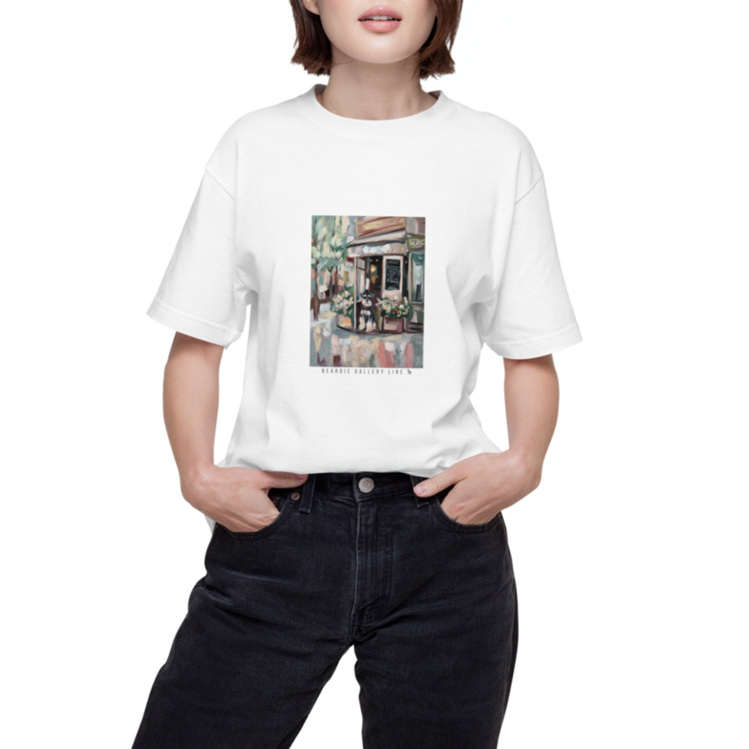 カフェの看板犬 - シュナウザーTee