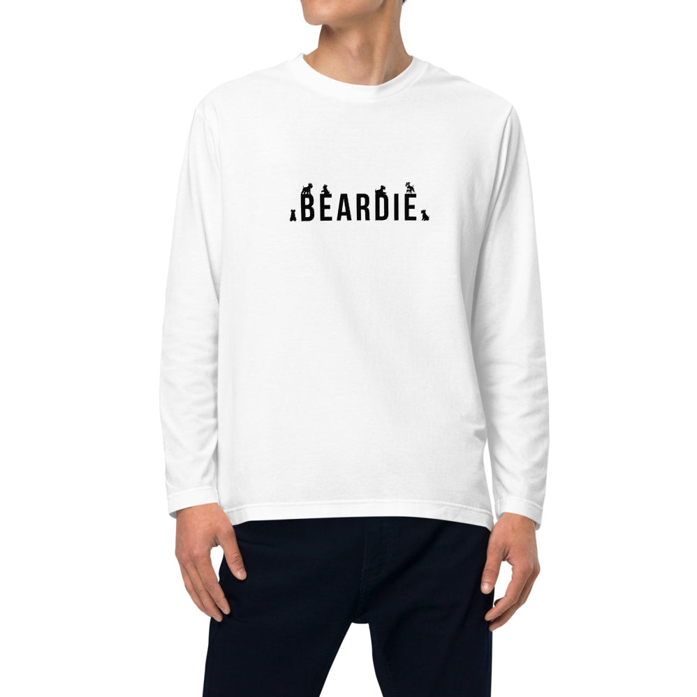 シュナウザーシルエットアートロゴ ロングTee