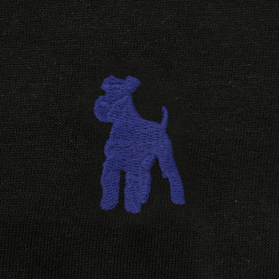 シュナウザーポイントロゴ刺繍ロングTee(ネイビーロゴ)