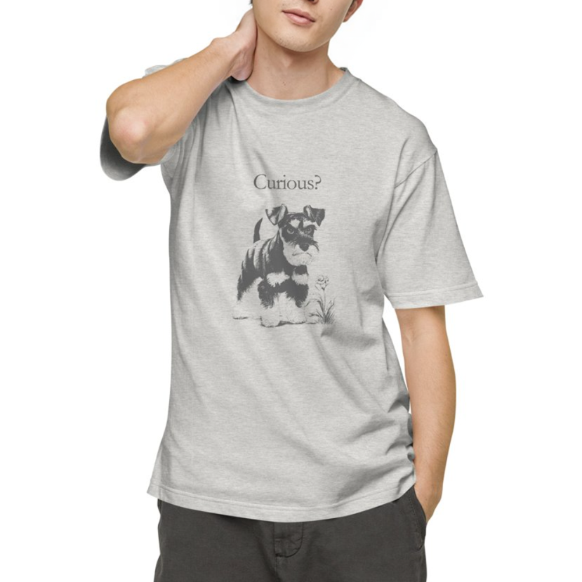 花との出会い - シュナウザーTee
