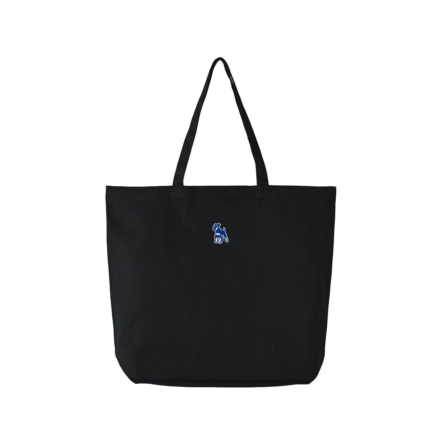シュナウザーロゴ刺繍ベーシックトートバッグ(ネイビー×ホワイトロゴ) black image