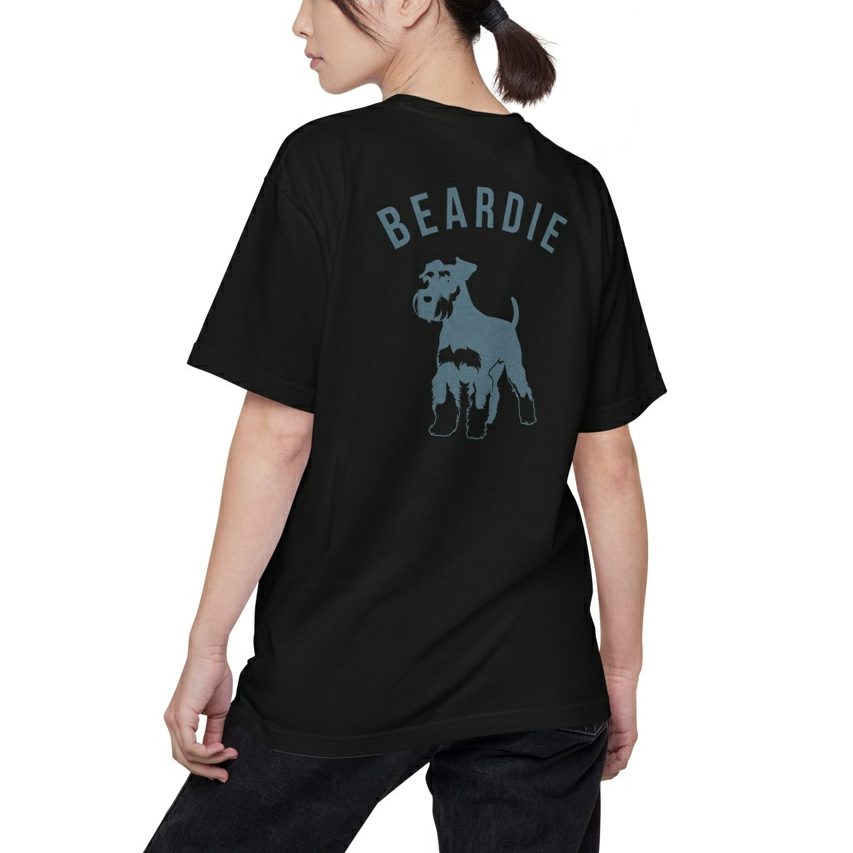 シュナウザーバックロゴデザインTee