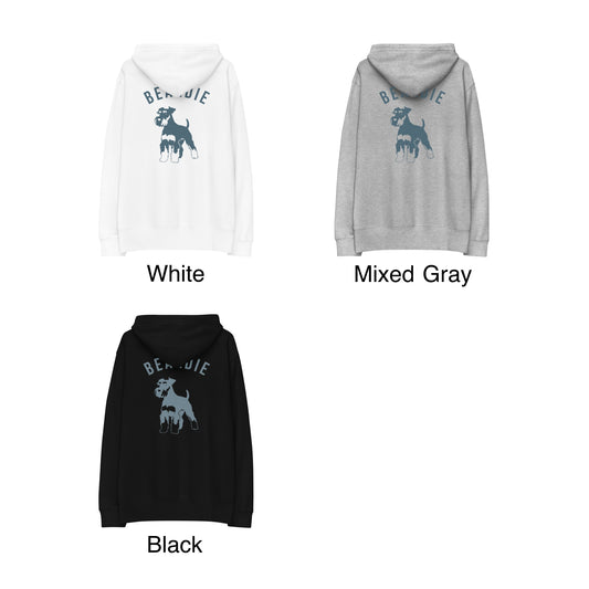 シュナウザーバックロゴデザインパーカー