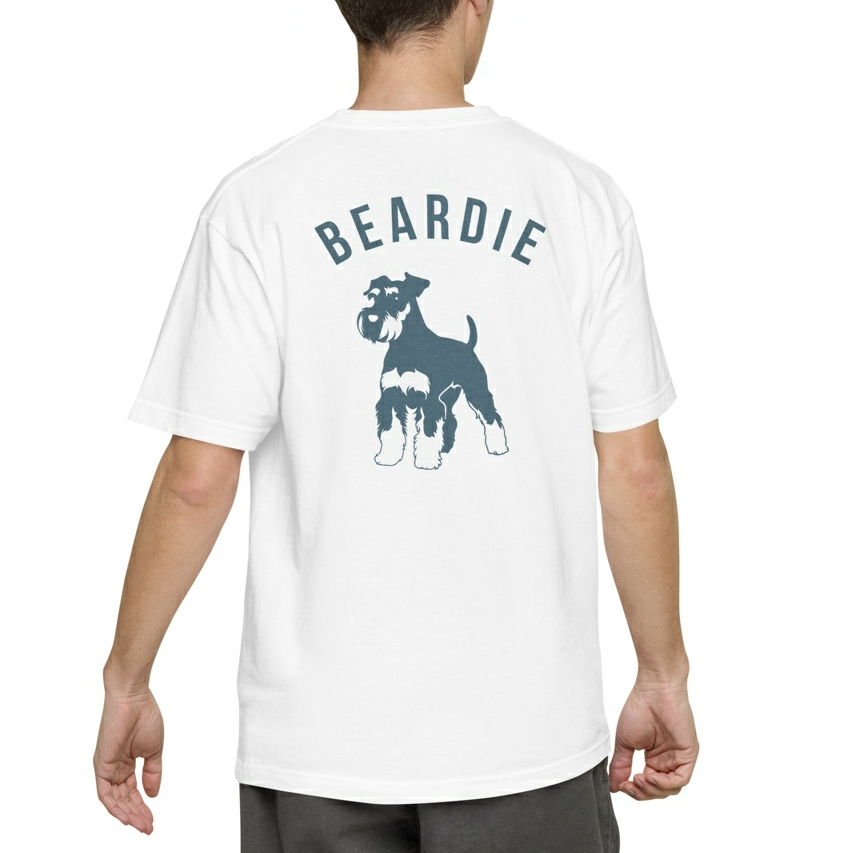 シュナウザーバックロゴデザインTee