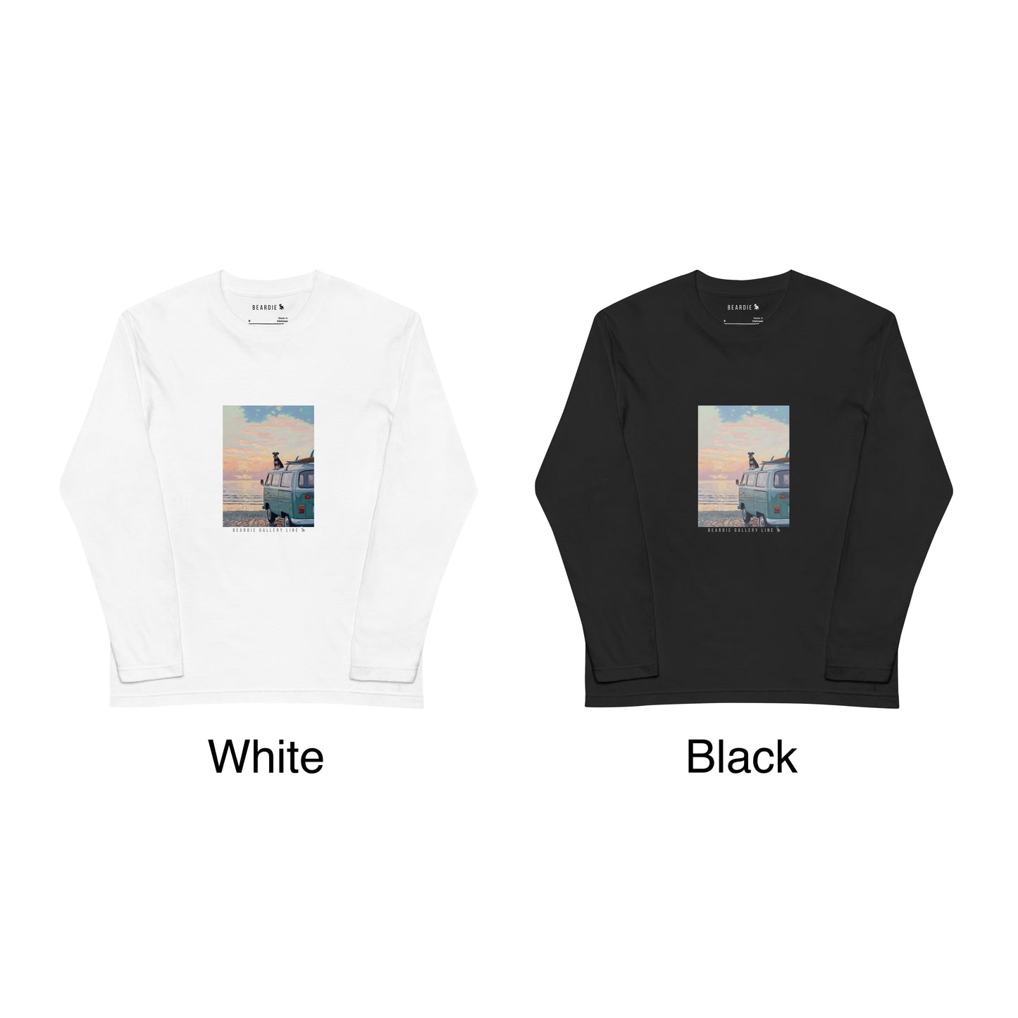海辺のドライブ - シュナウザーロングTee