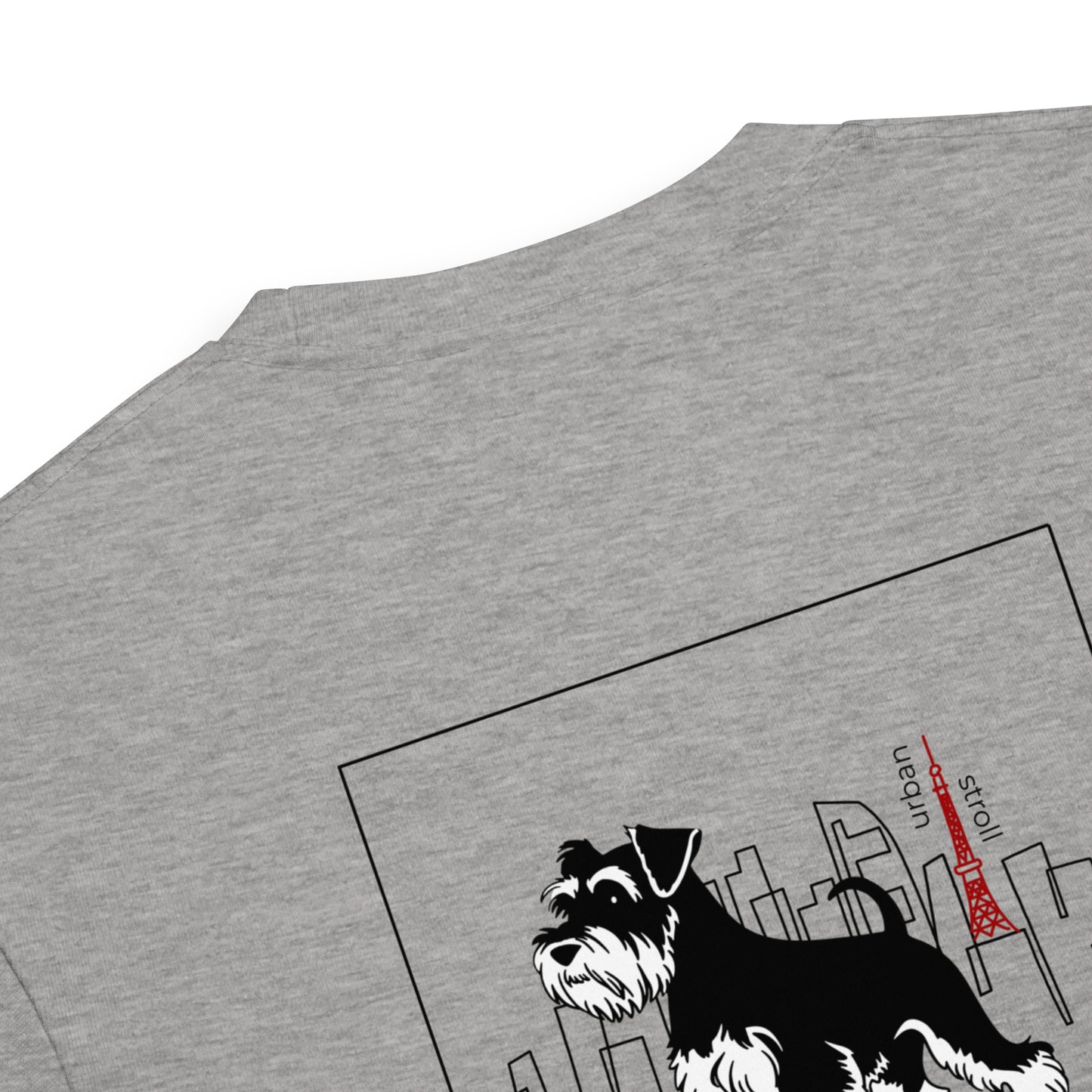 シュナウザーTOKYO散歩 バックプリントロングTee