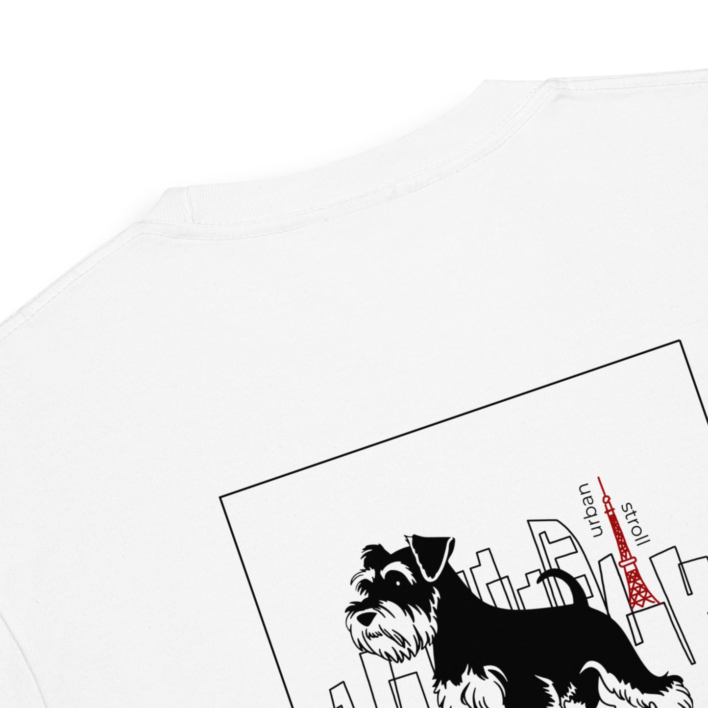 シュナウザーTOKYO散歩 バックプリントロングTee