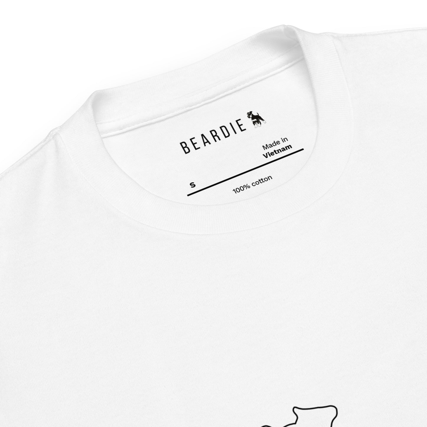 シュナウザーラインロゴデザインTee