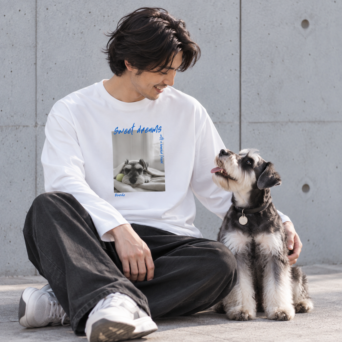 素敵な夢を - シュナウザーロングTee