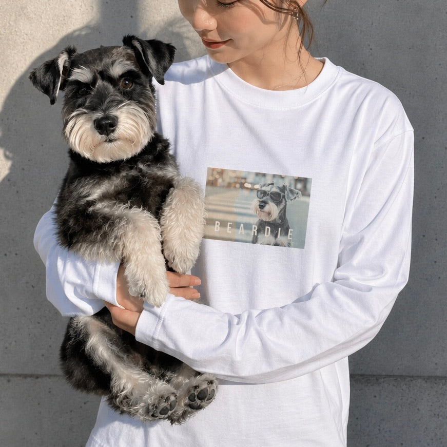 街に溶け込む - シュナウザー ロングTee