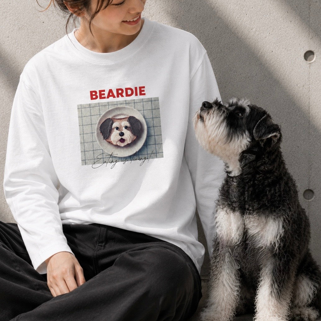 幸せのプレート_シュナウザーロングTee