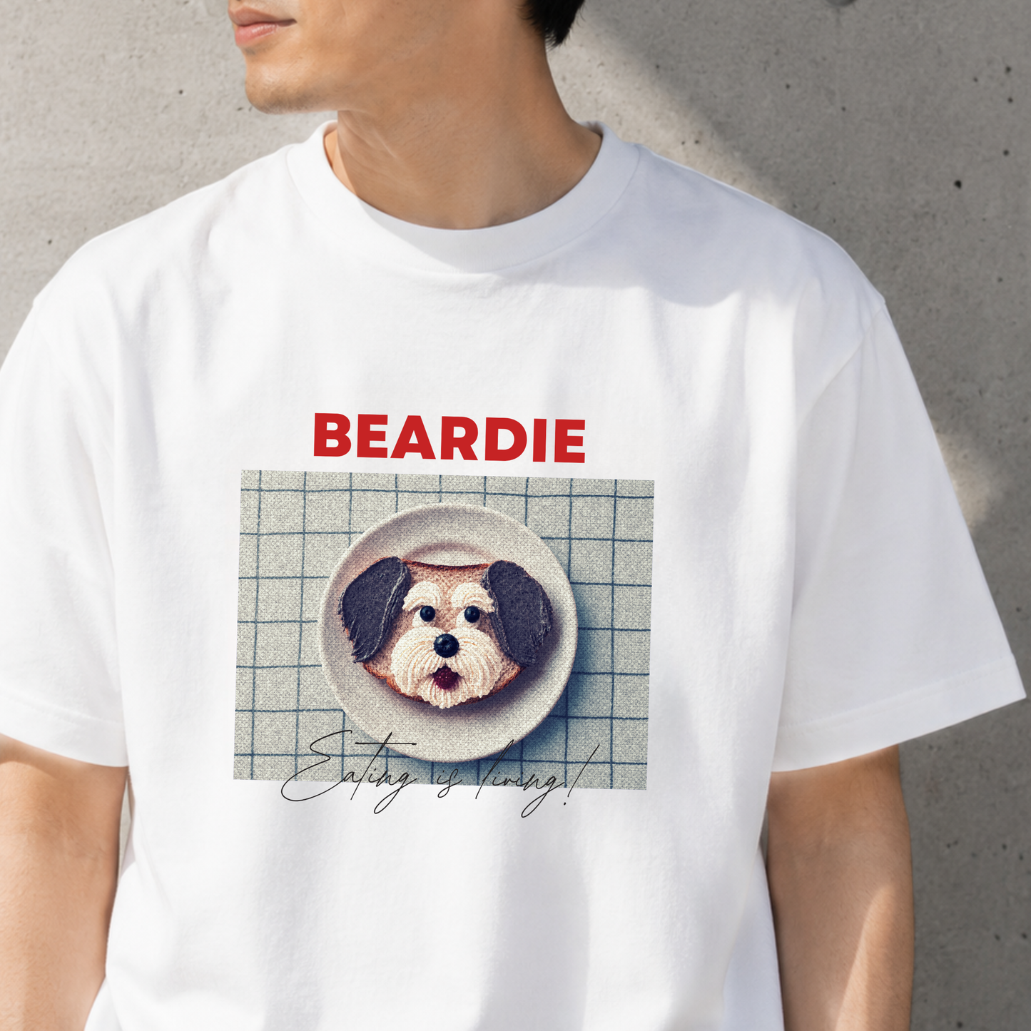 幸せのプレート_シュナウザーTee
