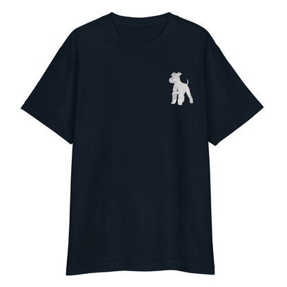 シュナウザーラージロゴ刺繍Tee（ホワイトロゴ）