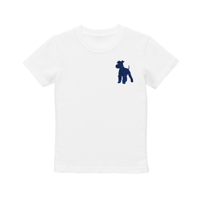 【FOR KIDS】シュナウザーラージロゴ刺繍Tee