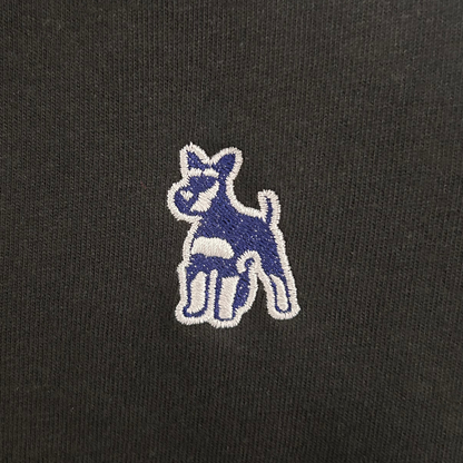 シュナウザーポイントロゴ刺繍ロングTee（立ち耳ver）