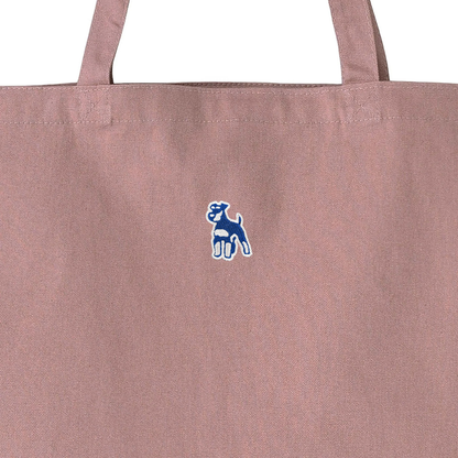 シュナウザーロゴ刺繍ベーシックトートバッグ