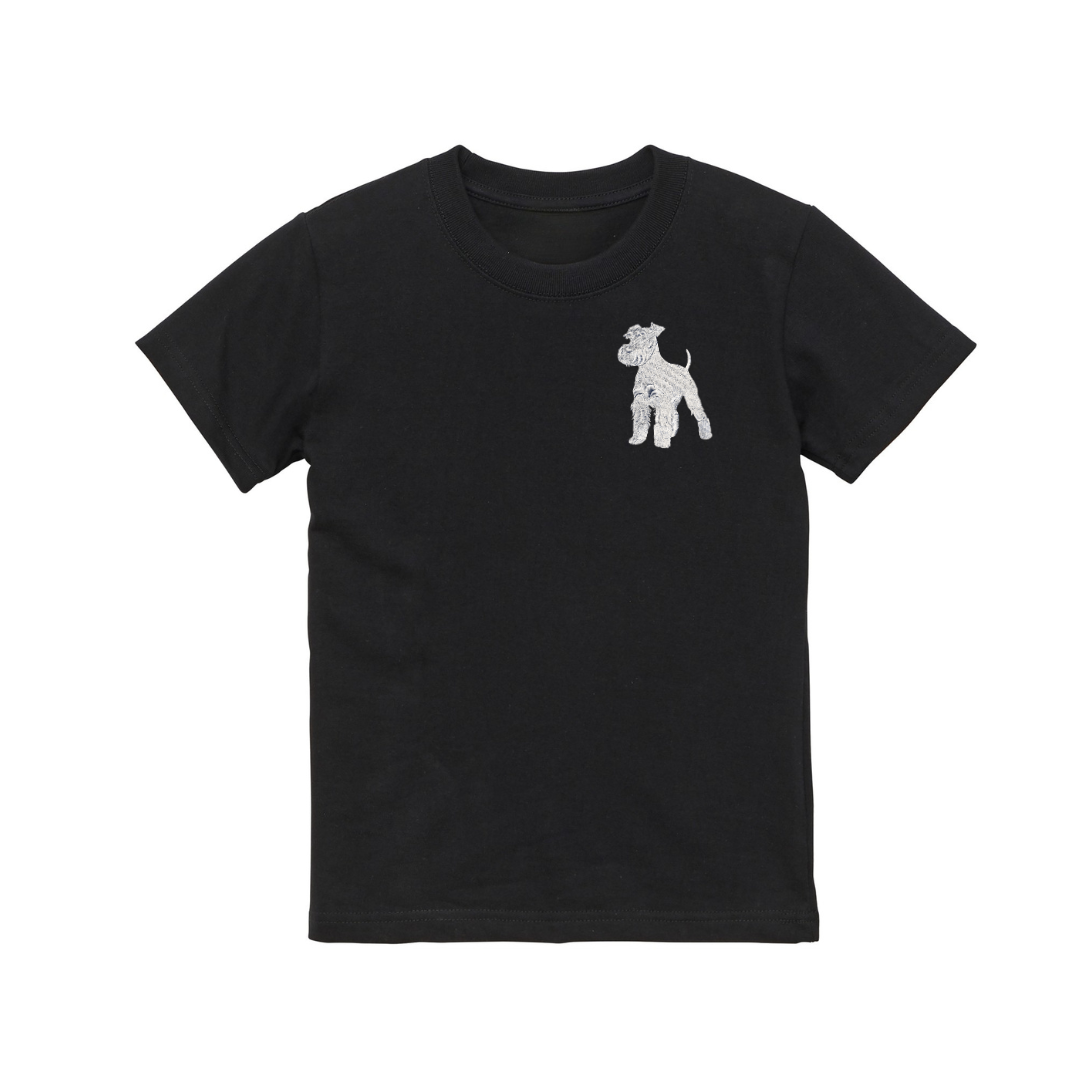 【FOR KIDS】シュナウザーラージロゴ刺繍Tee
