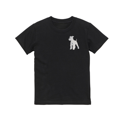 【FOR KIDS】シュナウザーラージロゴ刺繍Tee