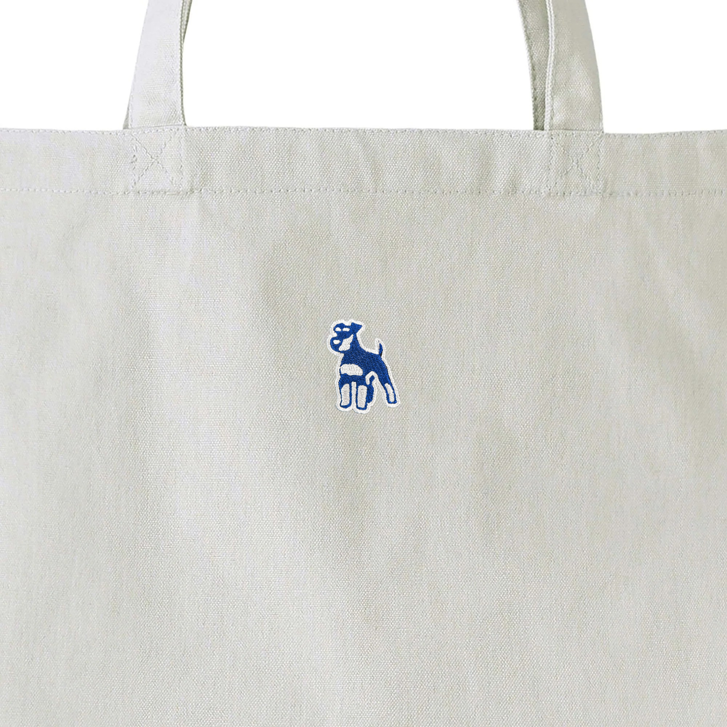シュナウザーロゴ刺繍ベーシックトートバッグ