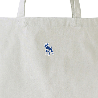 シュナウザーロゴ刺繍ベーシックトートバッグ