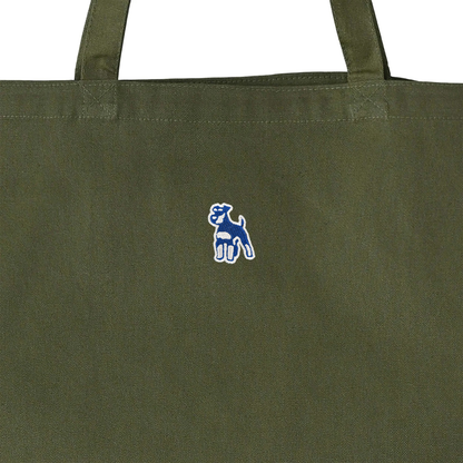 シュナウザーロゴ刺繍ベーシックトートバッグ