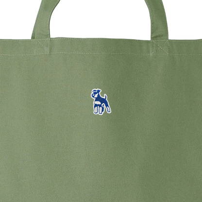 シュナウザーロゴ刺繍ベーシックトートバッグ
