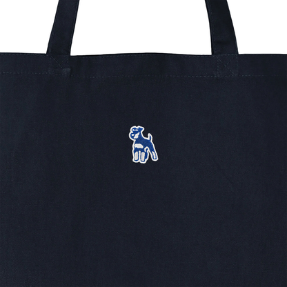 シュナウザーロゴ刺繍ベーシックトートバッグ