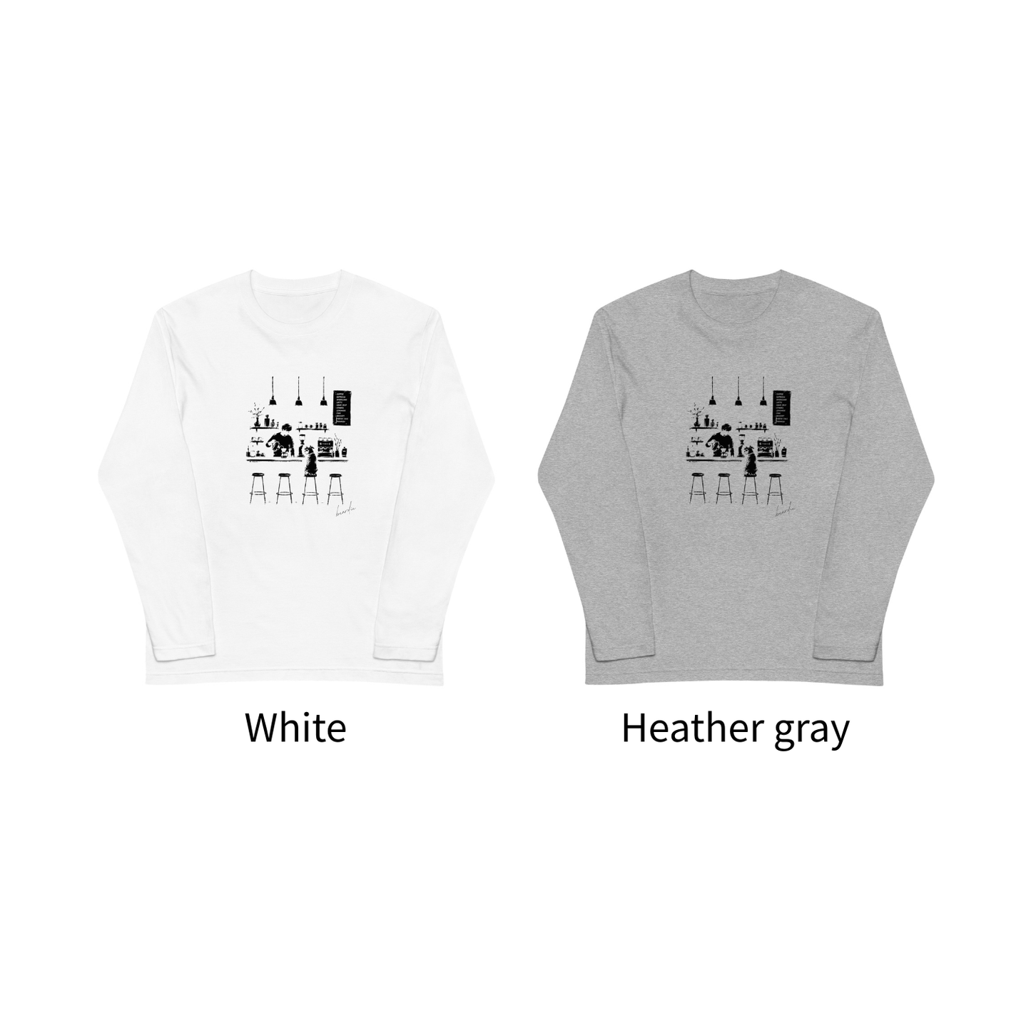 いつのも席で_シュナウザーロングTee