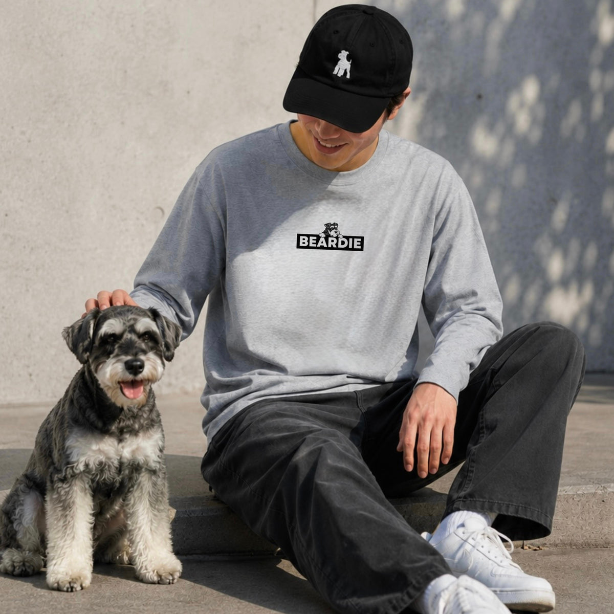 ボックスロゴシュナウザーロングTee