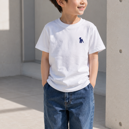 【FOR KIDS】シュナウザーポイントロゴ刺繍Tee