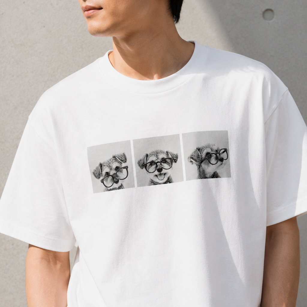 Three Faces - シュナウザーTee