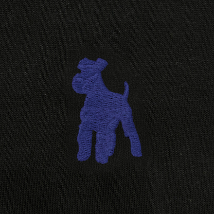 シュナウザーポイントロゴ刺繍ロングTee（ネイビーロゴ）