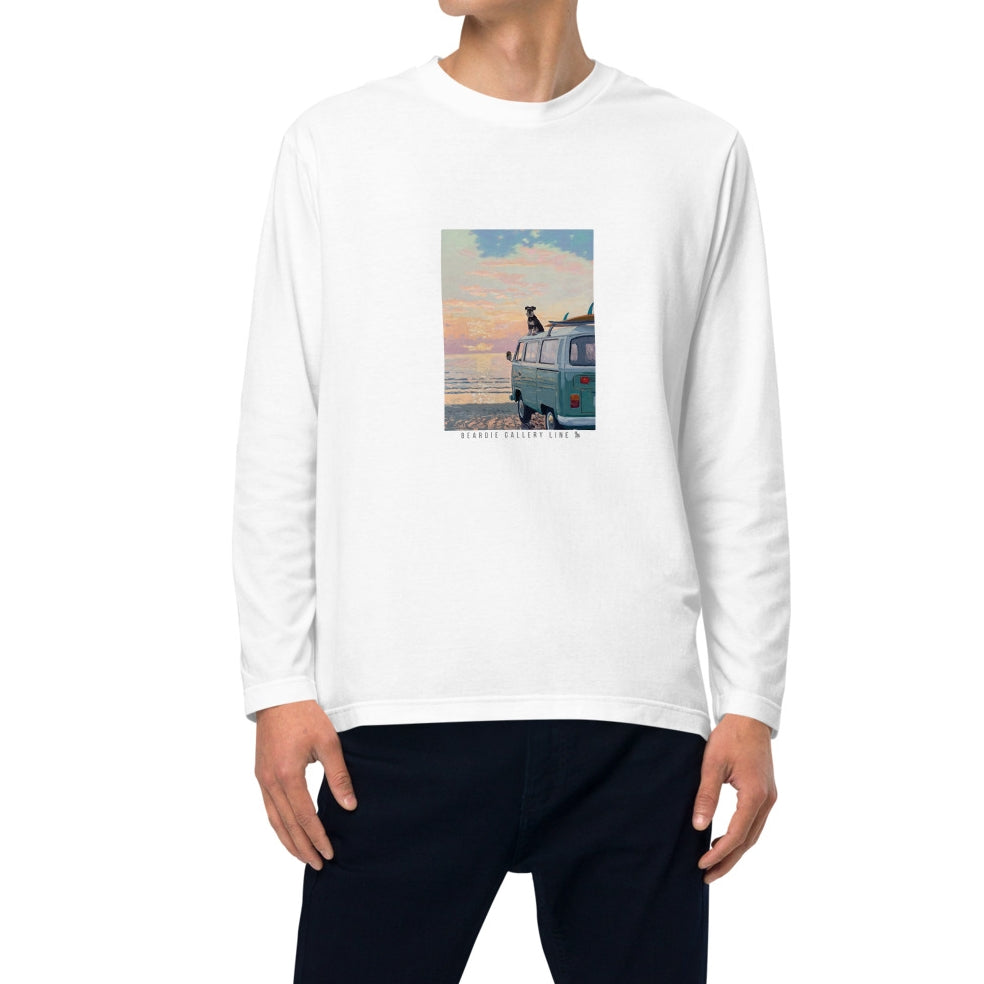 海辺のドライブ - シュナウザーロングTee