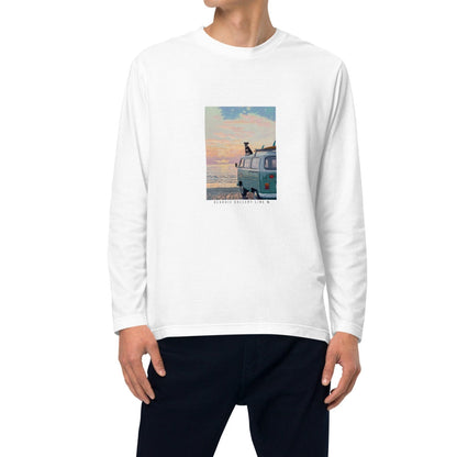 海辺のドライブ - シュナウザーロングTee