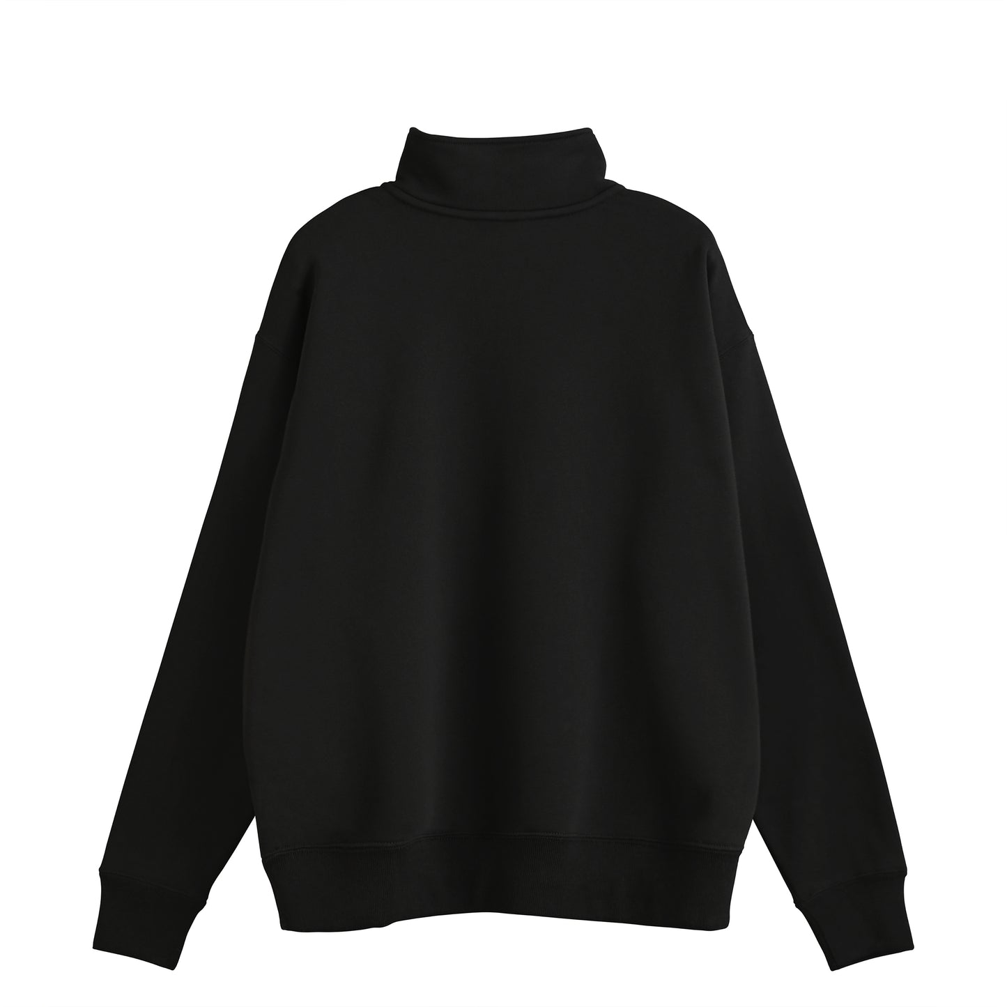 シュナウザーポイントロゴ刺繍ハーフジップスウェット black image