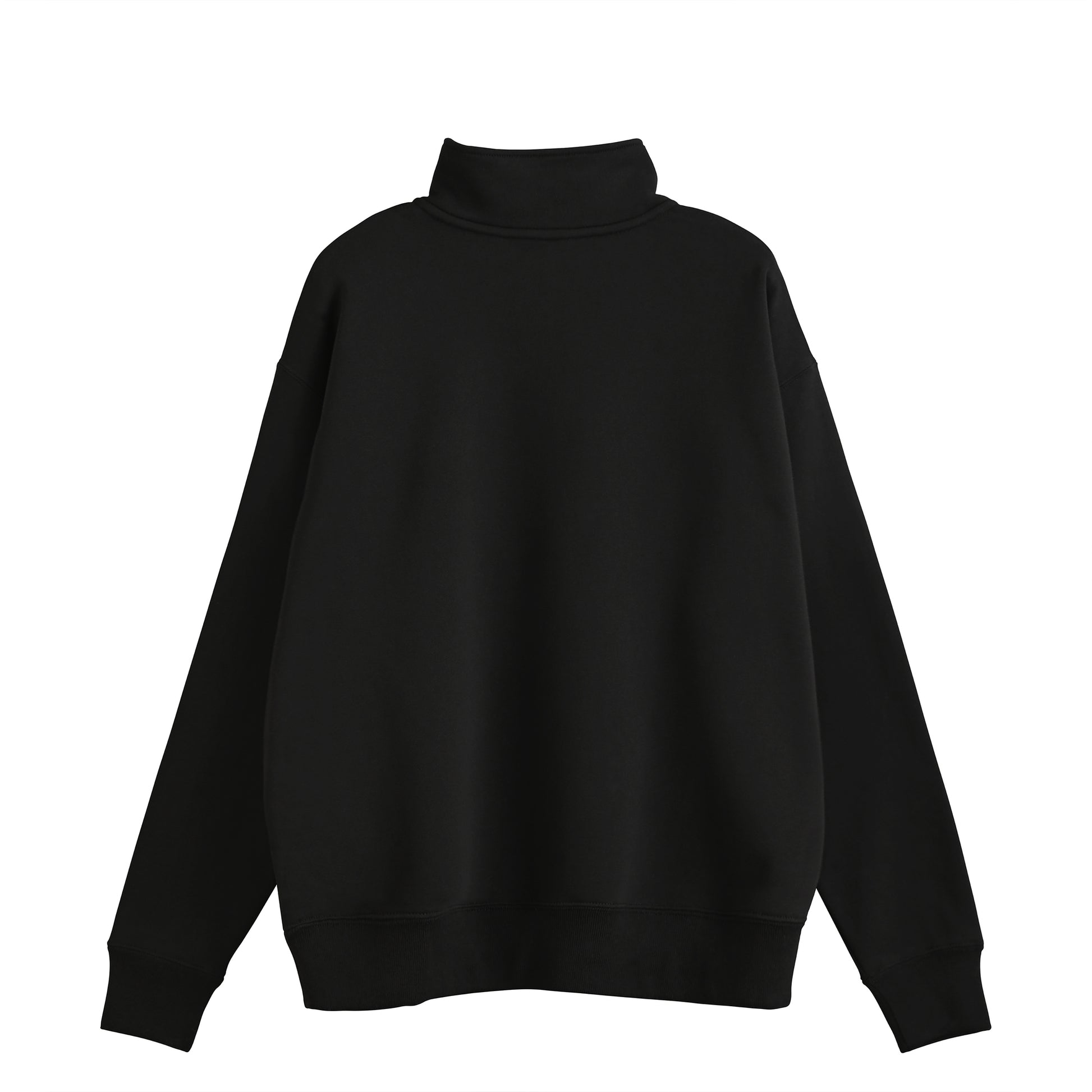 シュナウザーポイントロゴ刺繍ハーフジップスウェット black image