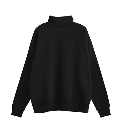 シュナウザーポイントロゴ刺繍ハーフジップスウェット black image