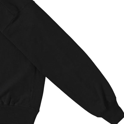 シュナウザーポイントロゴ刺繍ハーフジップスウェット black image