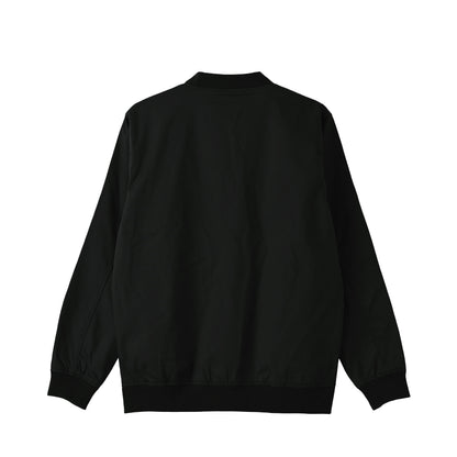 シュナウザーポイントロゴ刺繍スタジアムジャケット black image