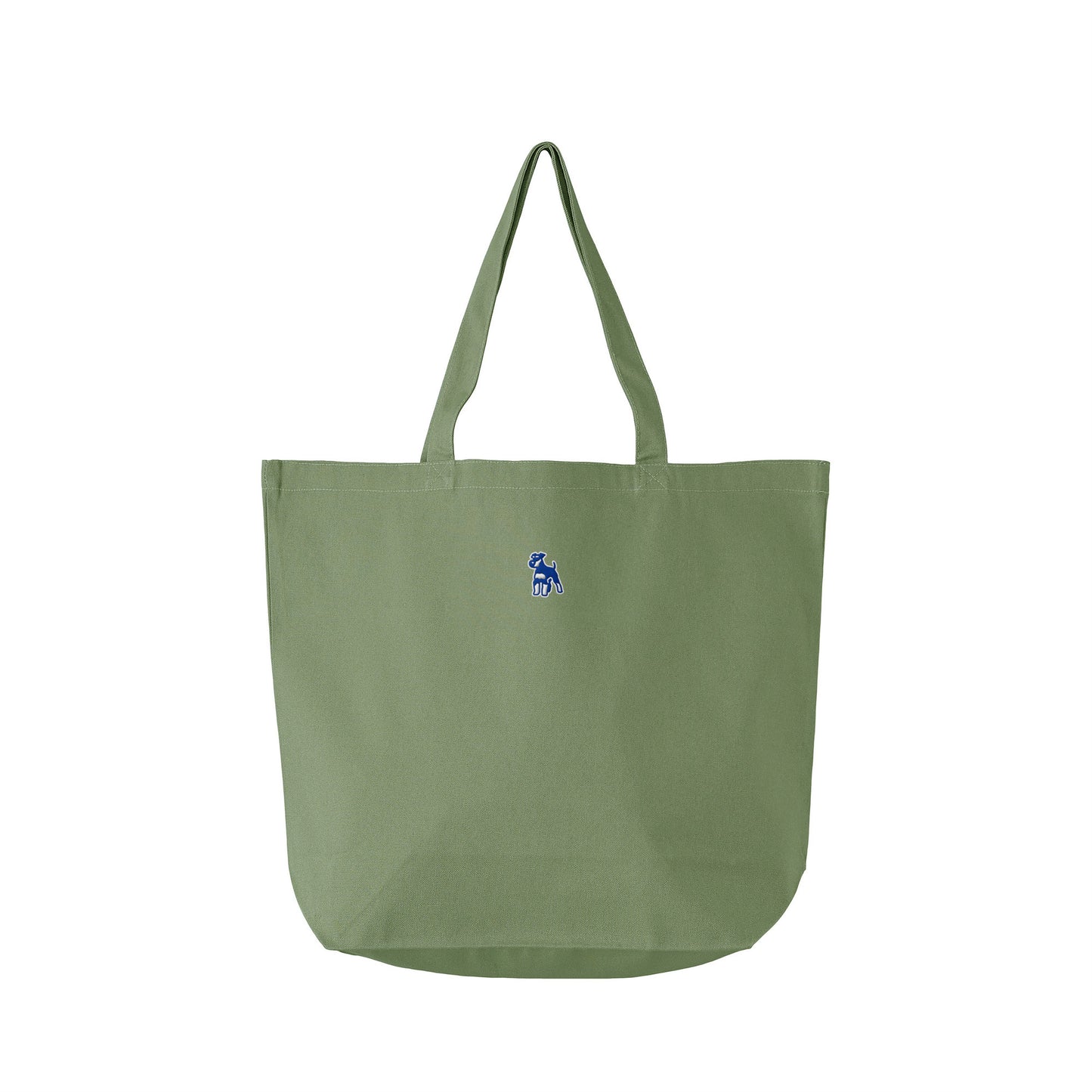 シュナウザーロゴ刺繍ベーシックトートバッグ green image