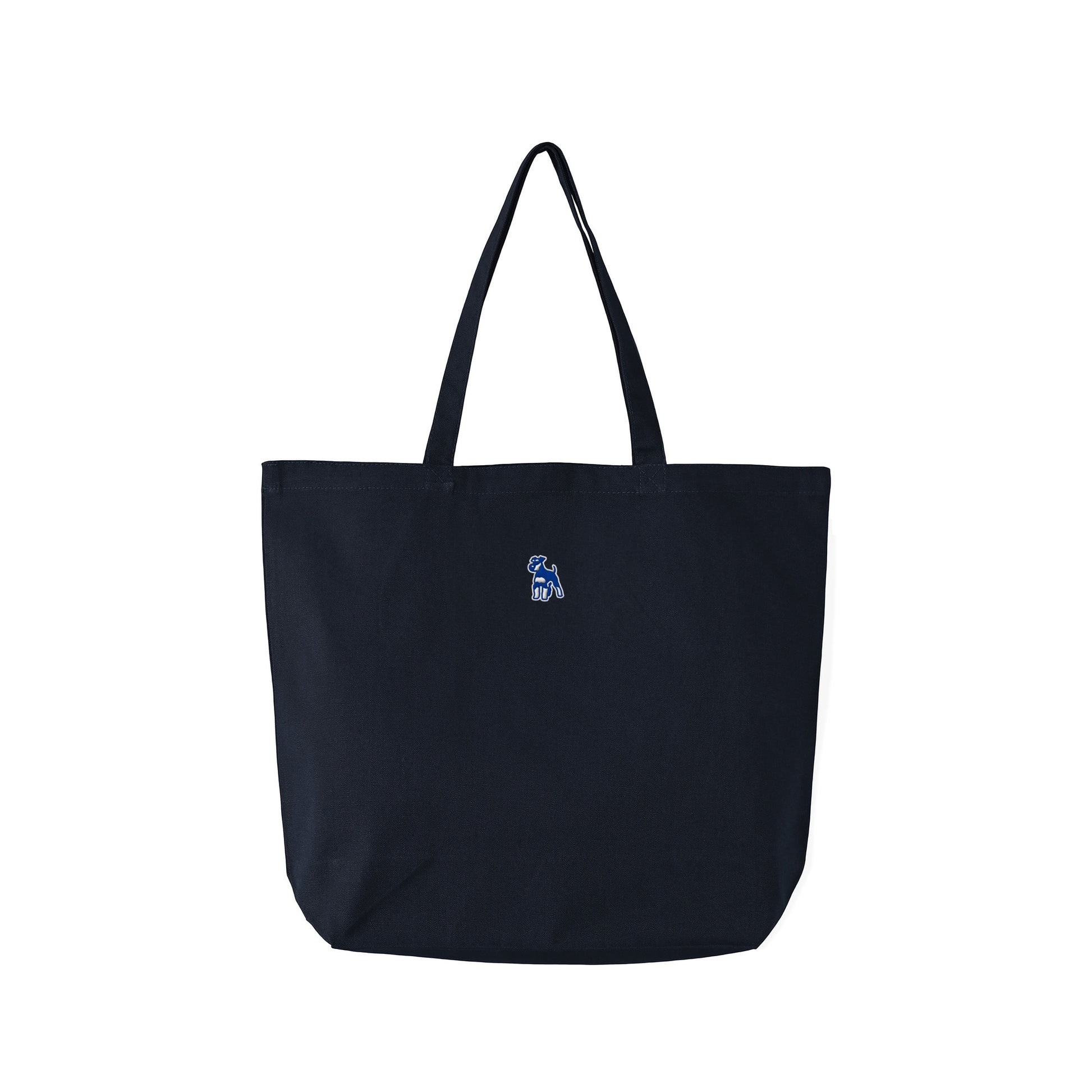 シュナウザーロゴ刺繍ベーシックトートバッグ navy image