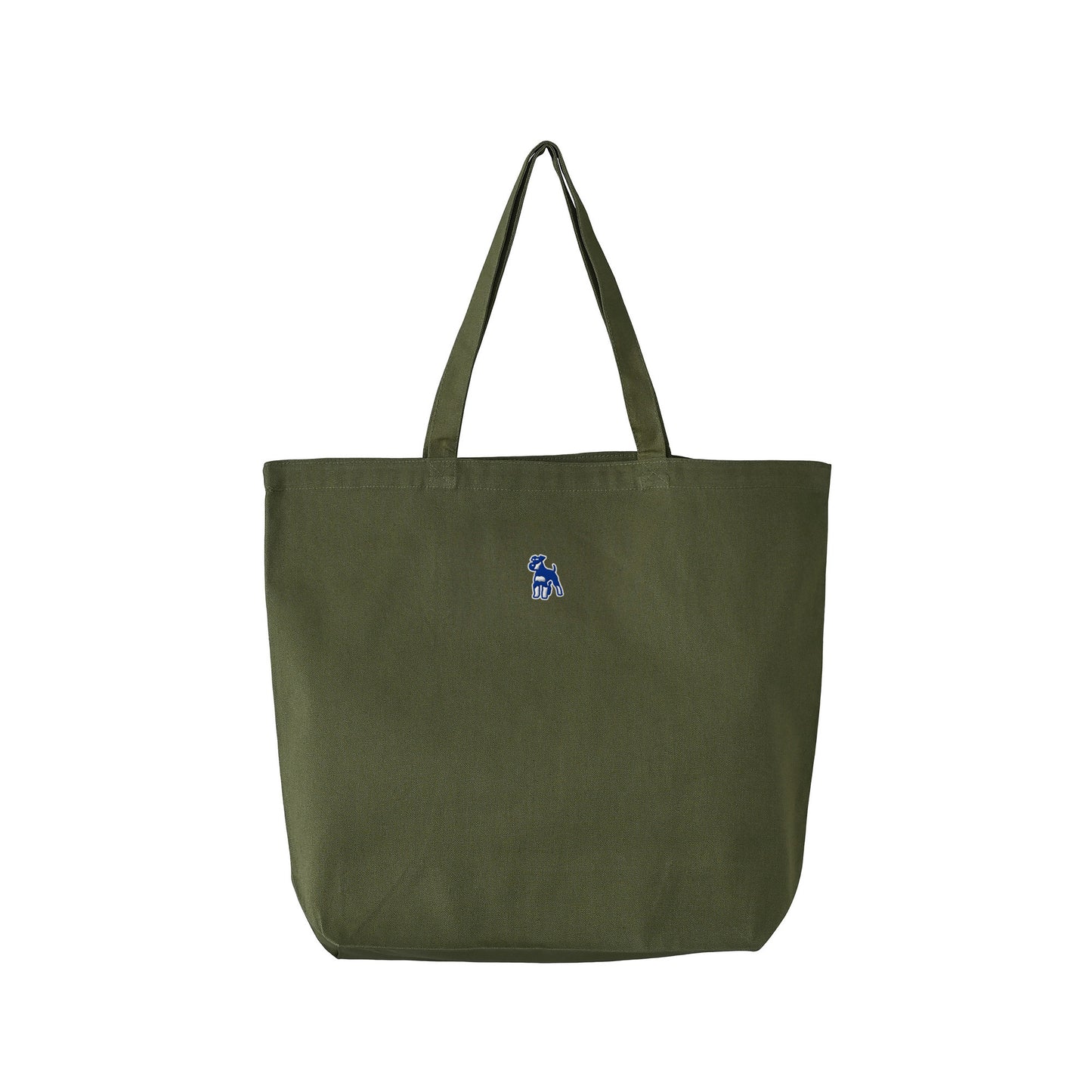 シュナウザーロゴ刺繍ベーシックトートバッグ olive-drab image
