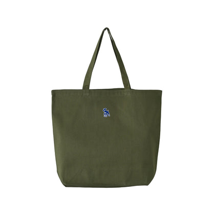 シュナウザーロゴ刺繍ベーシックトートバッグ olive-drab image
