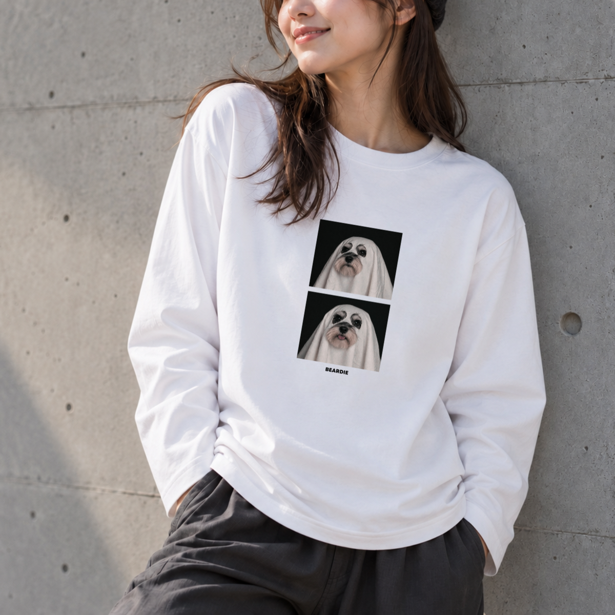 SPOOKY BEARDIE - シュナウザーロングTee