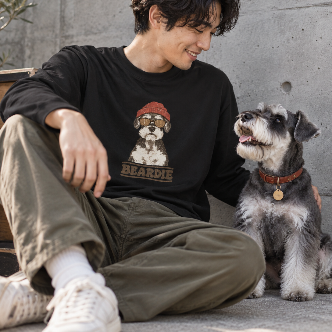 ビーニーシュナウザーロングTee