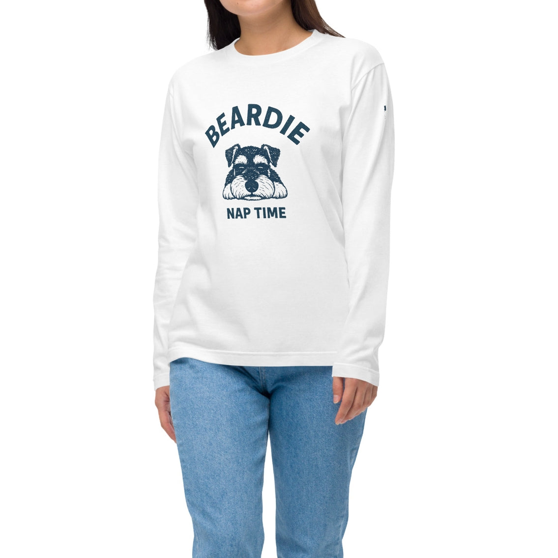 お昼寝シュナウザーロングTee