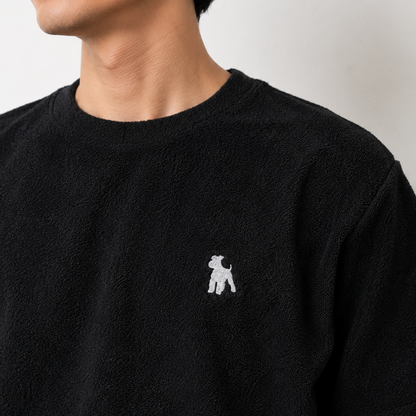 シュナウザーロゴ刺繍パイルTシャツ