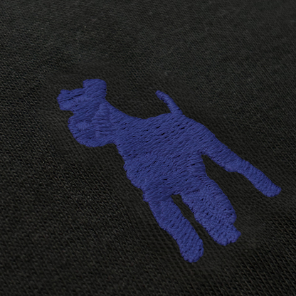 シュナウザーポイントロゴ刺繍ロングTee（ネイビーロゴ）
