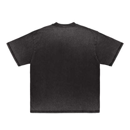 シュナウザーポイントロゴ刺繍ヴィンテージウォッシュTee black image